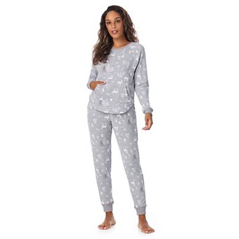 Petite Cuddl Duds® Sweater Knit Pajama Top & Pajama Jogger Set