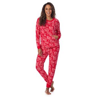 Petite Cuddl Duds® Sweater Knit Pajama Top & Pajama Jogger Set