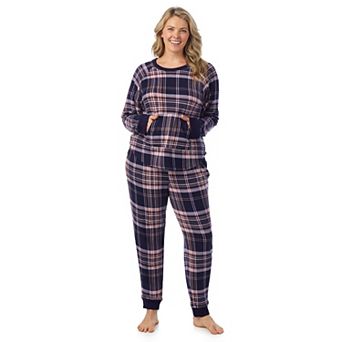 Plus Size Cuddl Duds® Sweater Knit Pajama Top & Pajama Jogger Set