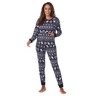 Women's Tall Cuddl Duds® Sweater Knit Pajama Top & Pajama Jogger Set