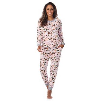 Women's Tall Cuddl Duds® Sweater Knit Pajama Top & Pajama Jogger Set