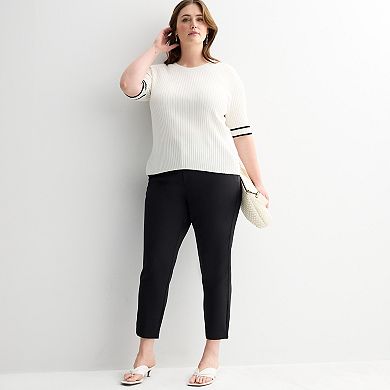 Plus Size Nine West Elbow Sleeve Tee