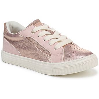 Blowfish Malibu Aly-K Girls Lace-Up Faux Leather Sneakers