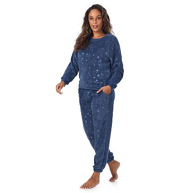 Women's Cuddl Duds® Plush Long Sleeve Pajama Top & Pajama Bottoms Set