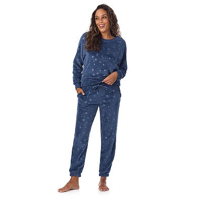 Women's Cuddl Duds® Plush Long Sleeve Pajama Top & Pajama Bottoms Set