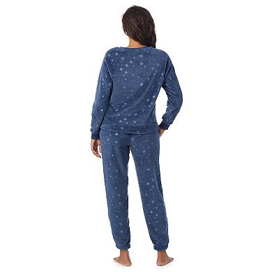 Women's Cuddl Duds® Plush Long Sleeve Pajama Top & Pajama Bottoms Set