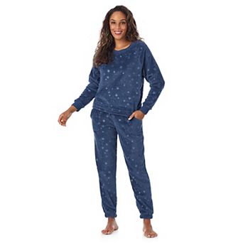 Women's Cuddl Duds® Plush Long Sleeve Pajama Top & Pajama Bottoms Set