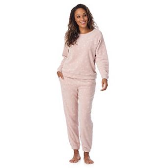 Women's Cuddl Duds® Plush Long Sleeve Pajama Top & Pajama Bottoms Set