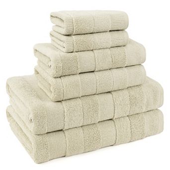American Soft Linen 6 pc Turkish Cotton Ultra Plush Bath Towel Set