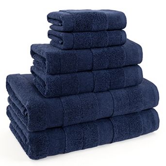 American Soft Linen 6 pc Turkish Cotton Ultra Plush Bath Towel Set