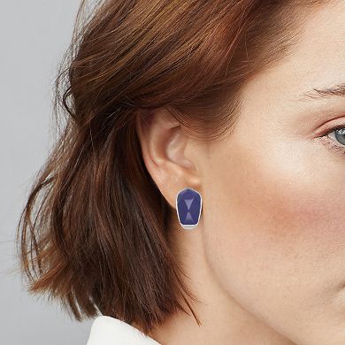 Napier Silver Tone Royal Stud Clip-On Earrings