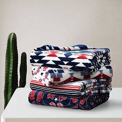 Wrangler Navajo Blue Throw Blanket