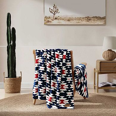 Wrangler Navajo Blue Throw Blanket