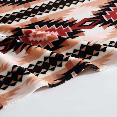 Wrangler Plains Creek Orange Throw Blanket