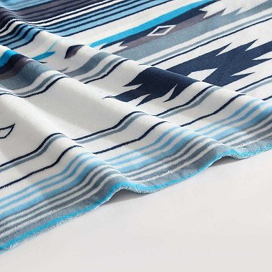 Wrangler Coyote Sands Blue Throw Blanket