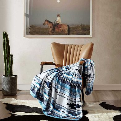 Wrangler Coyote Sands Blue Throw Blanket