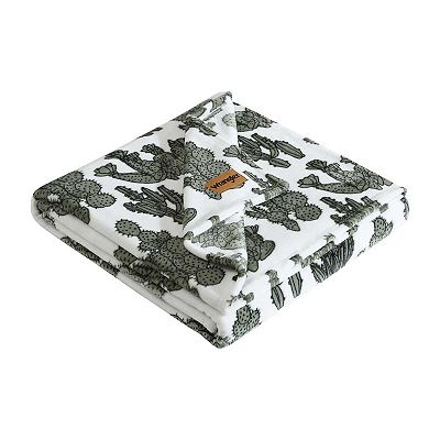Wrangler Cactus Garden Green Throw Blanket