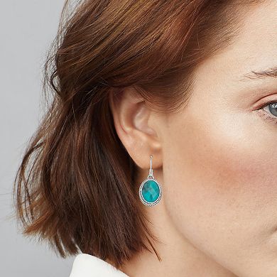 Napier Silver Tone Western Drop Earrings