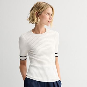 Women's Nine West Elbow Sleeve Sweater Tee