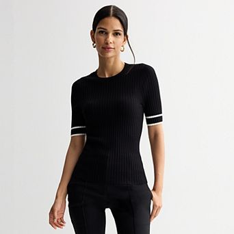 Women's Nine West Elbow Sleeve Sweater Tee