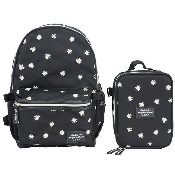Kids Limited Too Embroidered Daisy Backpack Lunch Set - Daisy