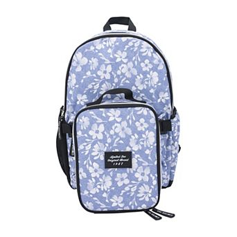 Limited Too Denim Floral Backpack & Lunch Bag Set