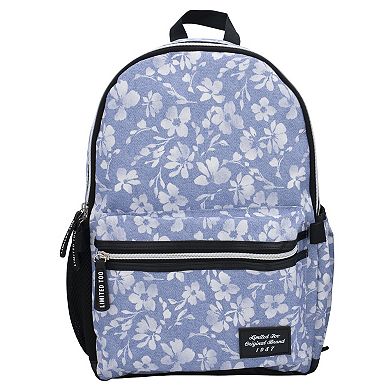 Limited Too Denim Floral Backpack & Lunch Bag Set
