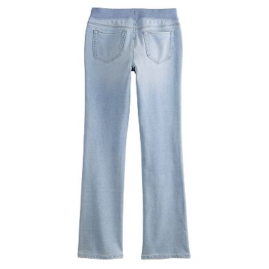 Girls 6-18 SO® Adaptive Ribbed Waist Bootcut Jeans