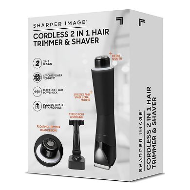 Sharper Image 2-In-1 Hair Trimmer & Shaver