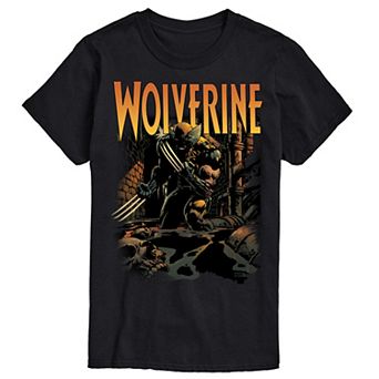 Men's Marvel Wolverine Comic Art Graphic Tee