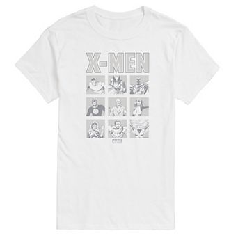 Men's Marvel X-Men Monochrome Grid Graphic Tee