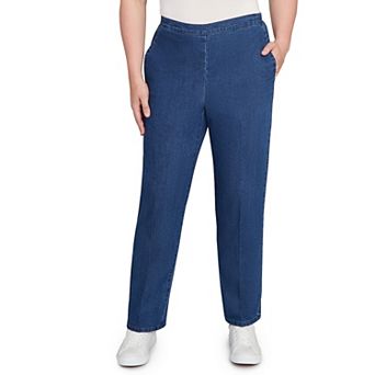 Petite Alfred Dunner All Around Elastic Short Length Denim Jeans