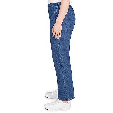 Petite Alfred Dunner All Around Elastic Short Length Denim Jeans