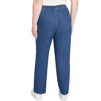 Petite Alfred Dunner All Around Elastic Short Length Denim Jeans