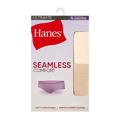 Hanes Ultimate® 4-pk. Girls' Seamless Comfort Hipster Underwear
