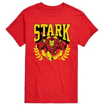Men's Marvel Iron Man Stark Collegiate Graphic Tee