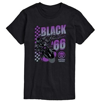 Men's Marvel Black Panther Racing Wakanda Forever Graphic Tee