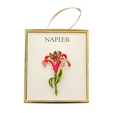 Napier Gold Tone Elevated Flower Pin