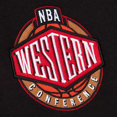 Men's Mitchell & Ness Black Golden State Warriors Hardwood Classics Blackout Collection Pullover Hoodie