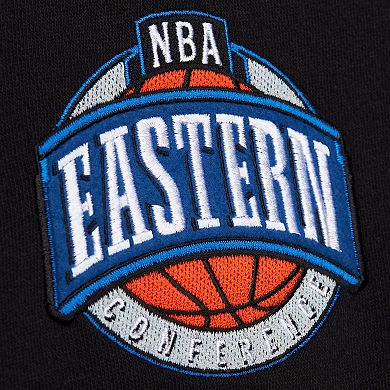 Men's Mitchell & Ness Black Boston Celtics Hardwood Classics Blackout Collection Pullover Hoodie