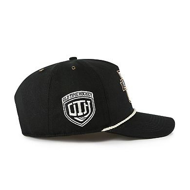 Men's '47 Black Boston Bruins Old Time Hockey Rafter Sure Shot Hitch Adjustable Hat