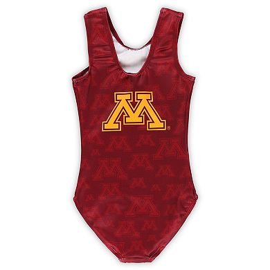 Youth Maroon Minnesota Golden Gophers Spirit Leotard