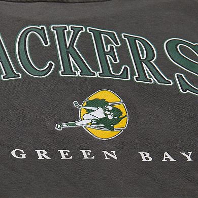 Men's Mitchell & Ness Black Green Bay Packers Slot Pullover Hoodie