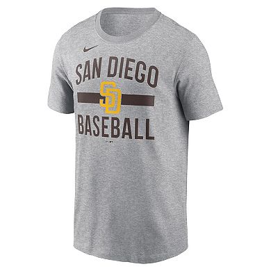 Men's Nike Heather Gray San Diego Padres Arched T-Shirt