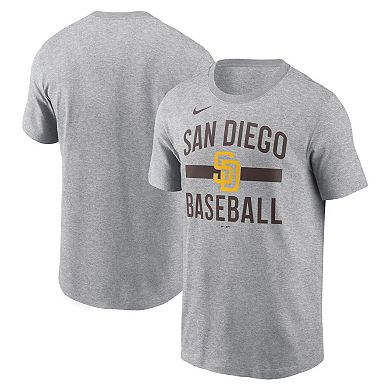 Men's Nike Heather Gray San Diego Padres Arched T-Shirt