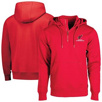 Unisex Dunbrooke Cardinal Arizona Cardinals Defender Quarter-Zip Hoodie