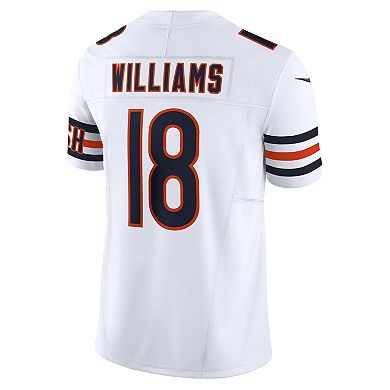 Men's Nike Caleb Williams White Chicago Bears Vapor F.U.S.E. Limited Jersey