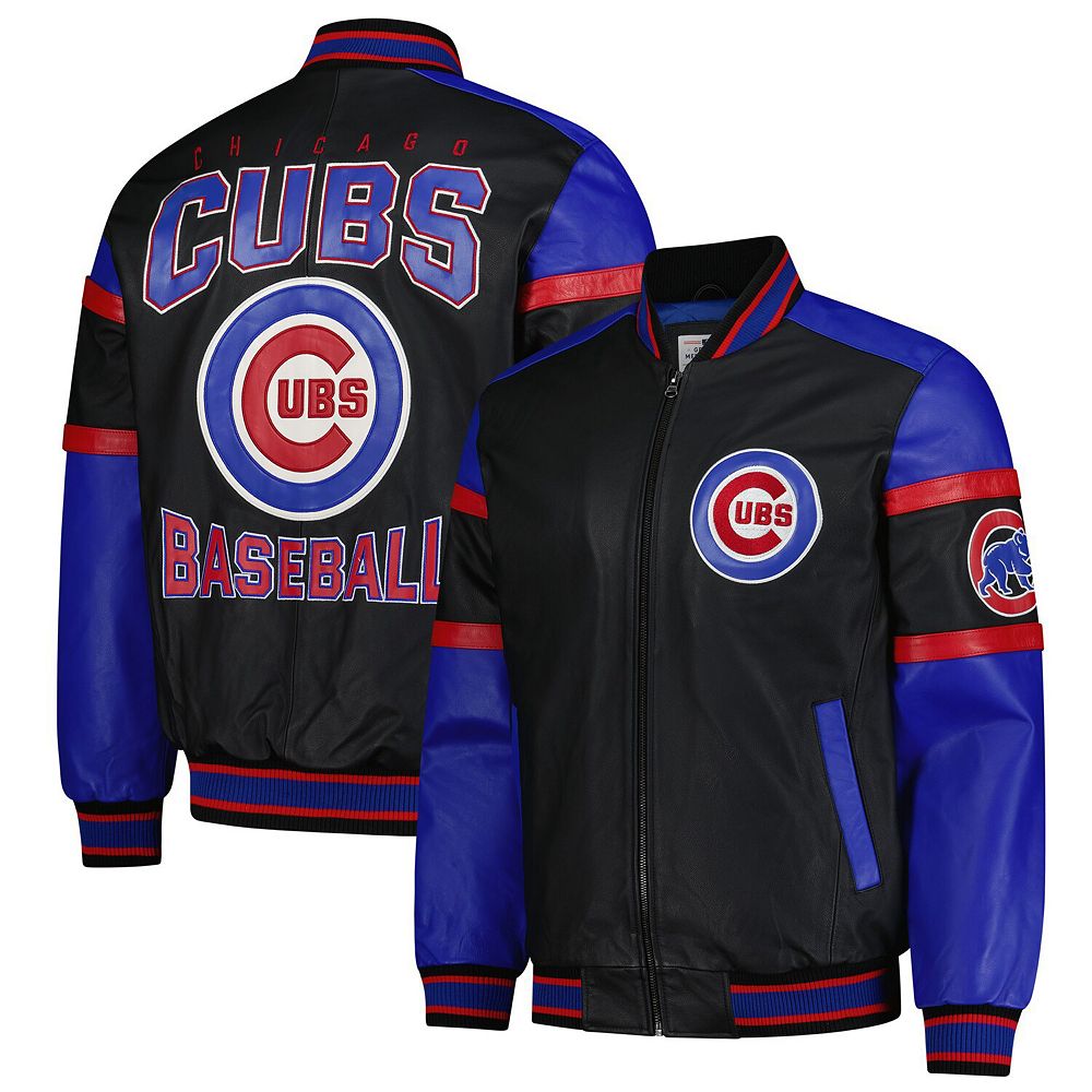 Vintage 00s Navy G-III Carl Banks Chicago Cubs MLB Track Jacket Windbreaker XL