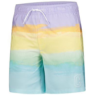 Men's G-III Sports by Carl Banks Light Blue Cleveland Guardians Swim Trunks