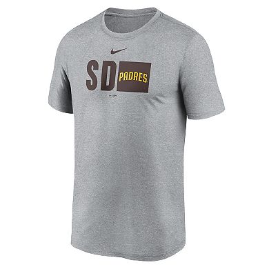 Men's Nike Heather Gray San Diego Padres Tricode Legend Performance T-Shirt